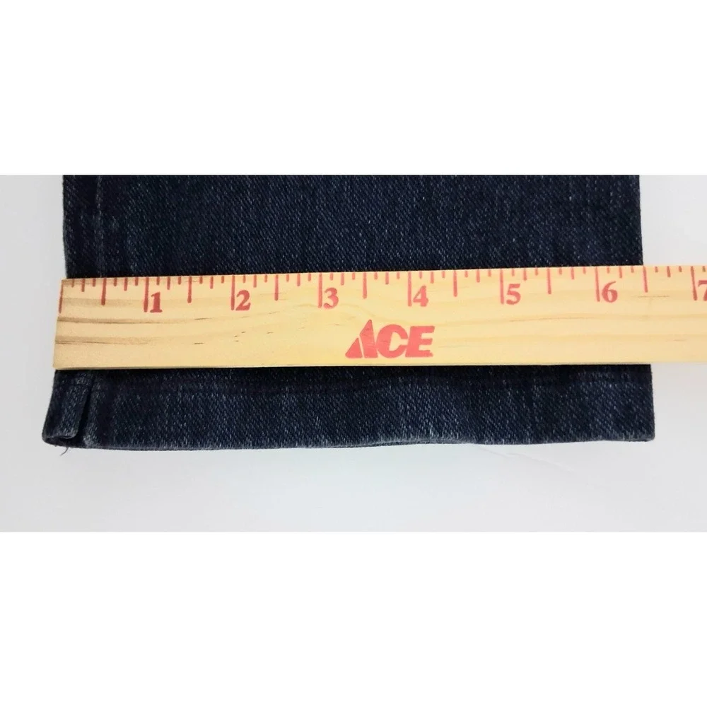 Women with Control Jeans Women's Size XL Blue Pull-on Slim Leg Split Hem Pockets
